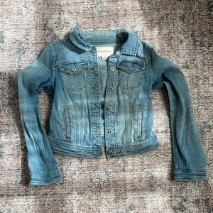 Anthropologie Distressed Denim Jacket